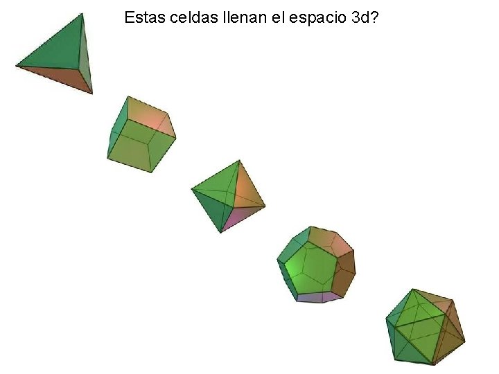 Estas celdas llenan el espacio 3 d? Estas celdas llenan el espacio 3 d?