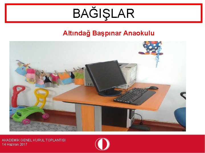 BAĞIŞLAR Altındağ Başpınar Anaokulu AKADEMİK GENEL KURUL TOPLANTISI 14 Haziran 2017 