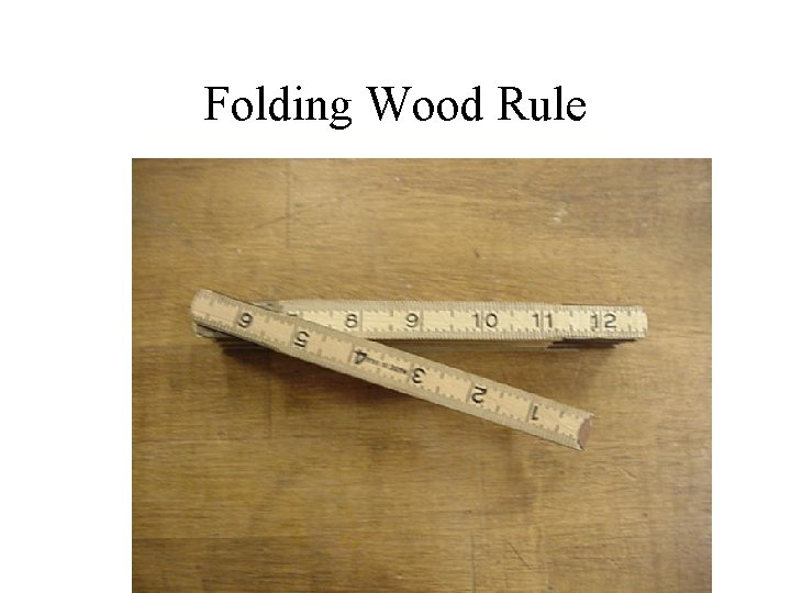 Folding Wood Rule 