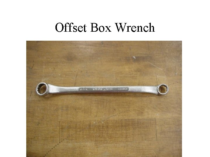 Offset Box Wrench 