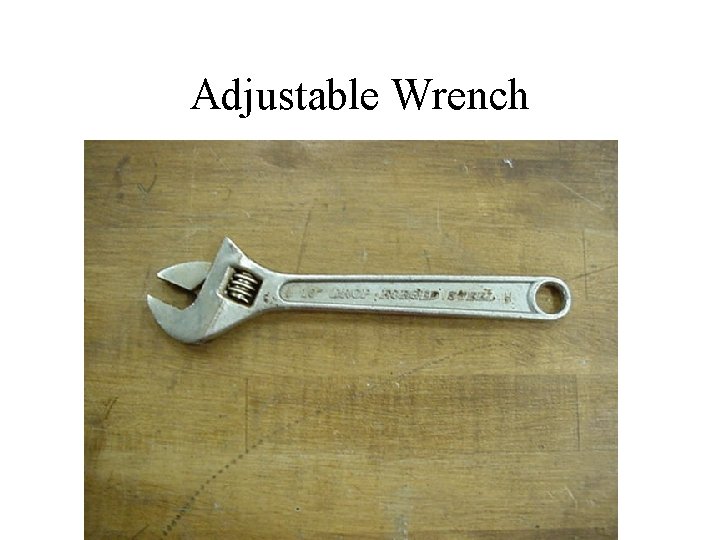 Adjustable Wrench 