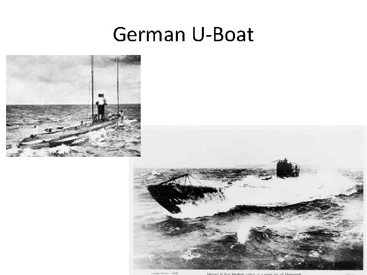 German U-Boat 