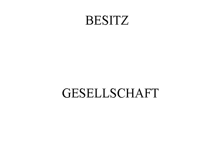 BESITZ GESELLSCHAFT 