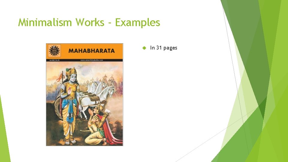 Minimalism Works - Examples In 31 pages 