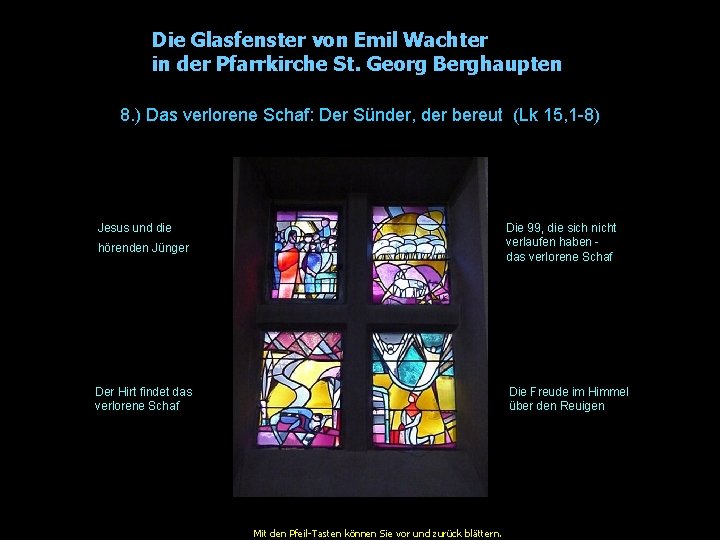 Die Glasfenster von Emil Wachter in der Pfarrkirche St. Georg Berghaupten 8. ) Das