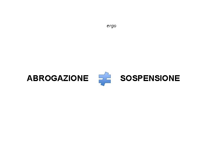 ergo ABROGAZIONE SOSPENSIONE 