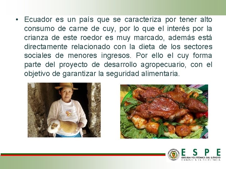 • Ecuador es un país que se caracteriza por tener alto consumo de • Ecuador es un país que se caracteriza por tener alto consumo de