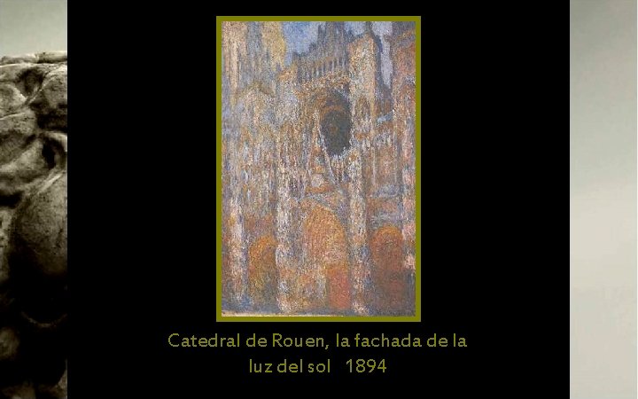 Catedral de Rouen, la fachada de la luz del sol 1894 