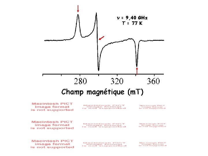 Spectre RPE du radical N Ndiphnyl picrylhydrazyle DPPH
