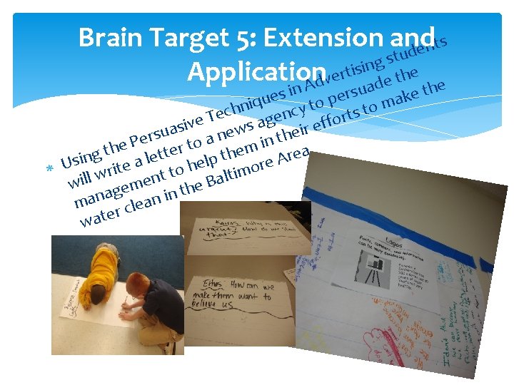 Brain Target 5: Extension and s t n e tud s g n i Brain Target 5: Extension and s t n e tud s g n i