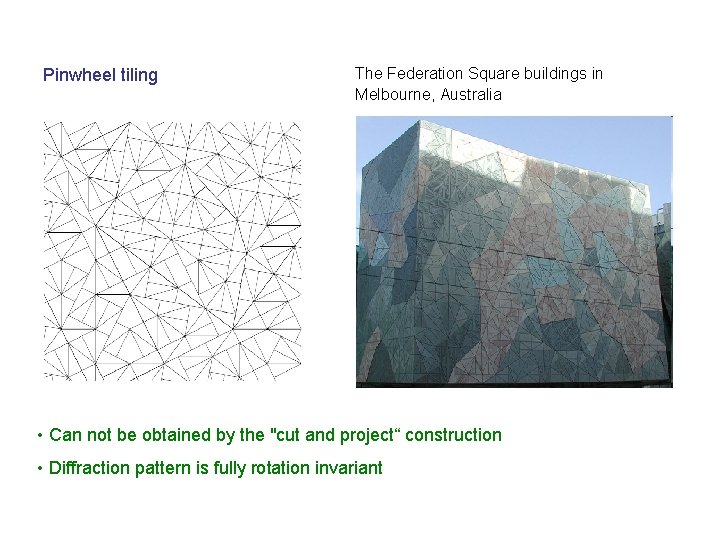 Pinwheel tiling The Federation Square buildings in Melbourne, Australia • Can not be obtained Pinwheel tiling The Federation Square buildings in Melbourne, Australia • Can not be obtained