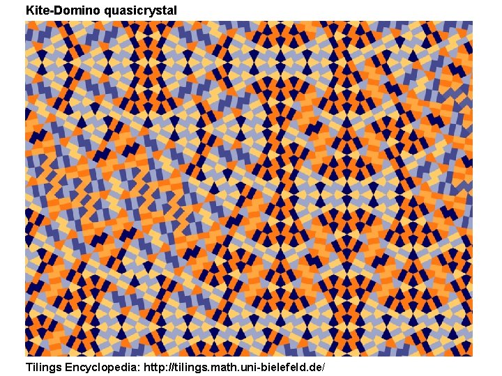 Kite-Domino quasicrystal Tilings Encyclopedia: http: //tilings. math. uni-bielefeld. de/ Kite-Domino quasicrystal Tilings Encyclopedia: http: //tilings. math. uni-bielefeld. de/
