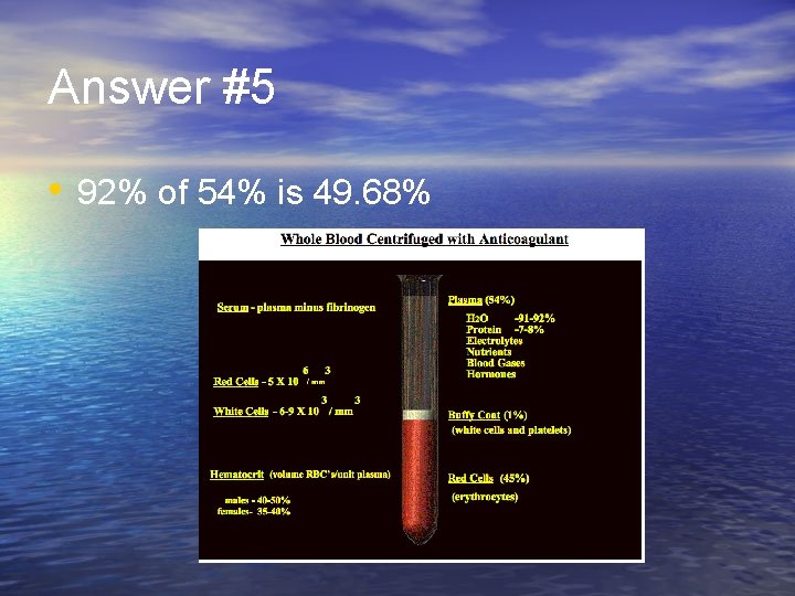 Answer #5 • 92% of 54% is 49. 68% 