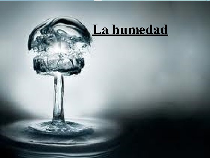 La humedad 