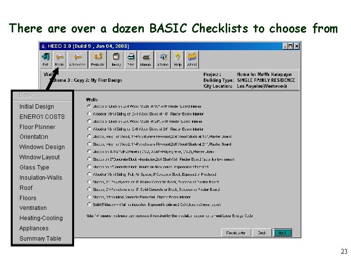 There are over a dozen BASIC Checklists to choose from 23 