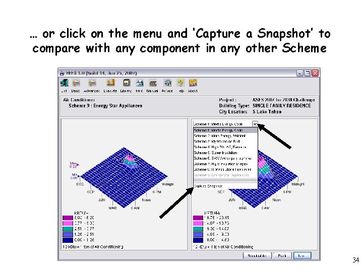 … or click on the menu and ‘Capture a Snapshot’ to compare with any