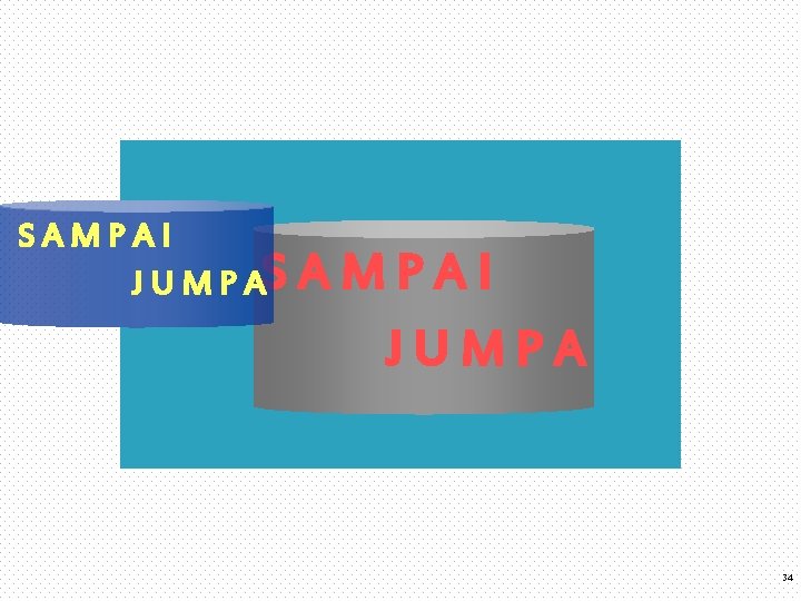 SAMPAI J U M P AS AMPAI JUMPA 34 SAMPAI J U M P AS AMPAI JUMPA 34