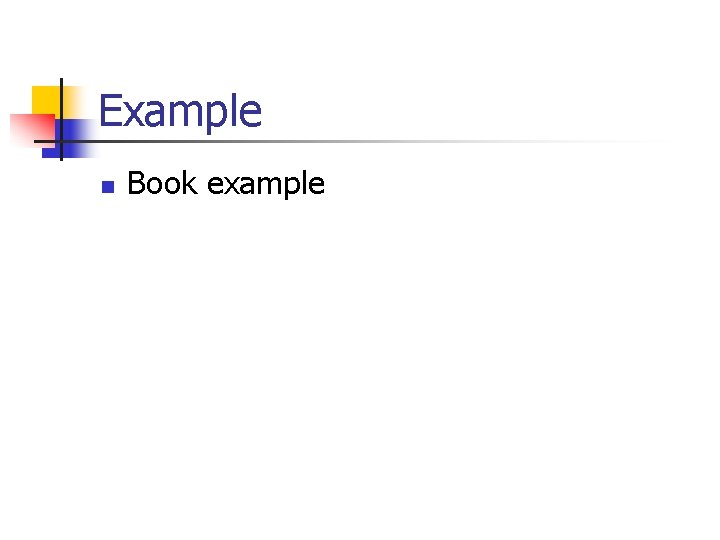 Example n Book example Example n Book example