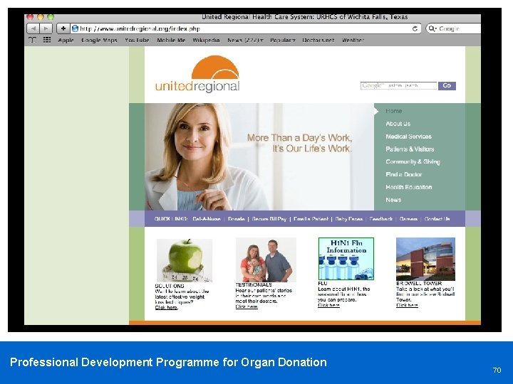 Professional Development Programme for Organ Donation 70 