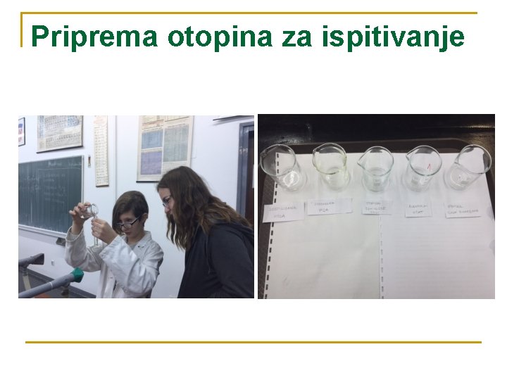 Priprema otopina za ispitivanje 