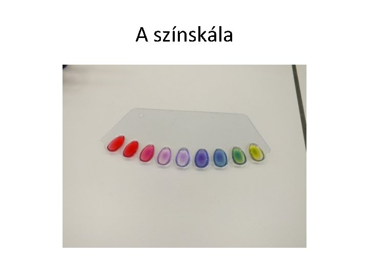 A színskála 