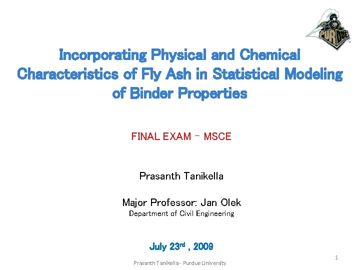 Incorporating Physical and Chemical Characteristics of Fly Ash in Statistical Modeling of Binder Properties