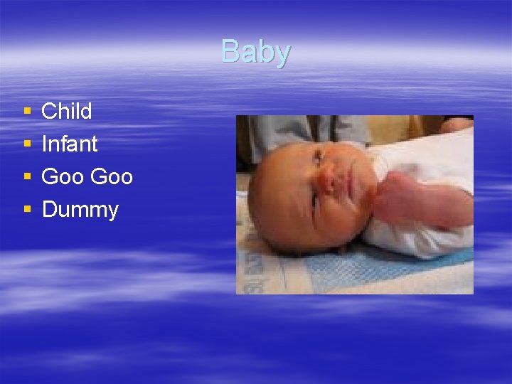 Baby § § Child Infant Goo Dummy Baby § § Child Infant Goo Dummy