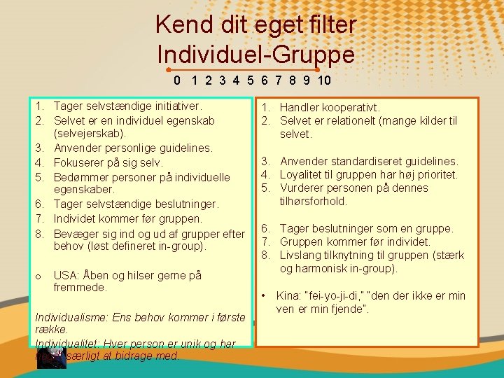 Kend dit eget filter Individuel-Gruppe 0 1 2 3 4 5 6 7 8