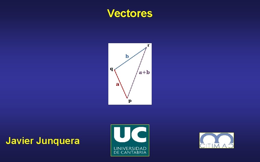 Vectores Javier Junquera 