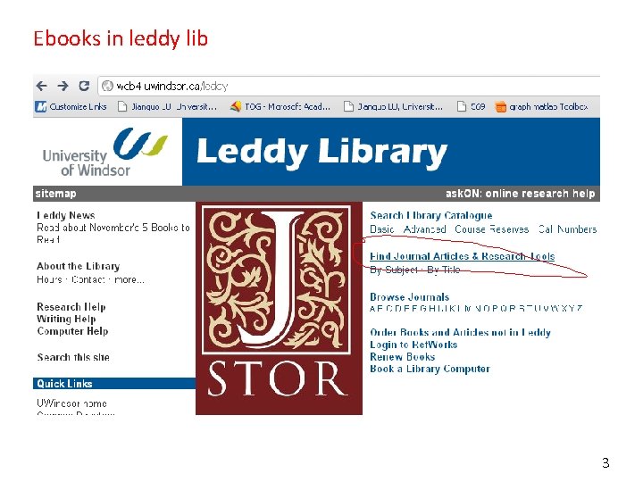 Ebooks in leddy lib 3 