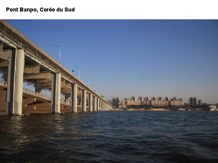 Pont Banpo, Corée du Sud 