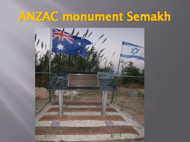 ANZAC monument Semakh 
