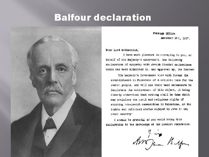 Balfour declaration 