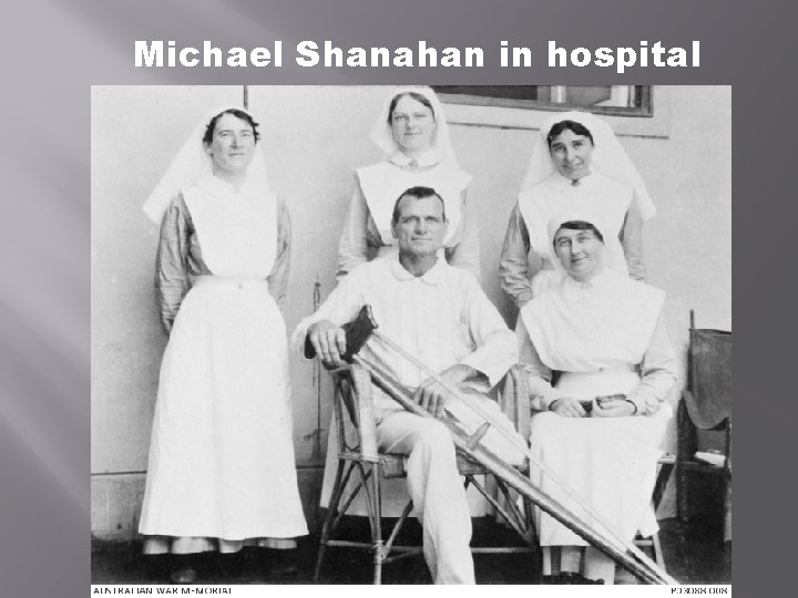 Michael Shanahan in hospital 