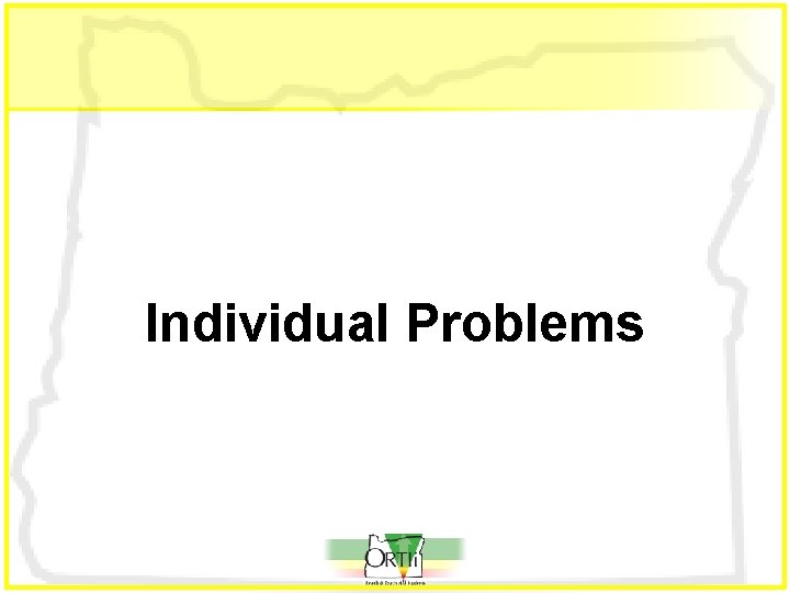 Individual Problems 