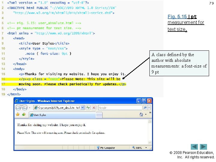 79 Fig. 5. 15 | pt measurement for text size. A class defined by