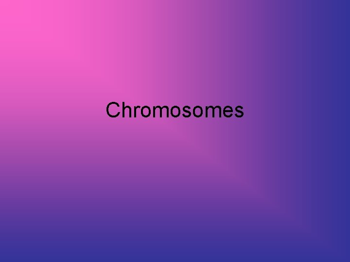 Chromosomes 
