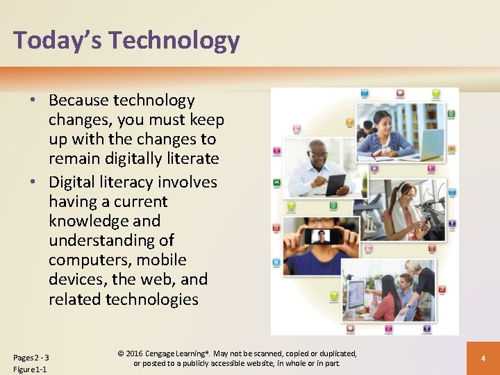 Today’s Technology • Because technology changes, you must keep up with the changes to