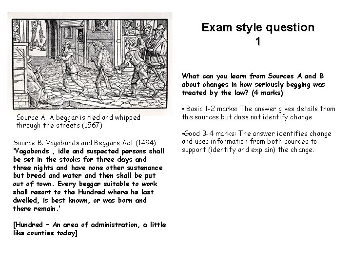 Exam style question 1 What can you learn from Sources A and B about