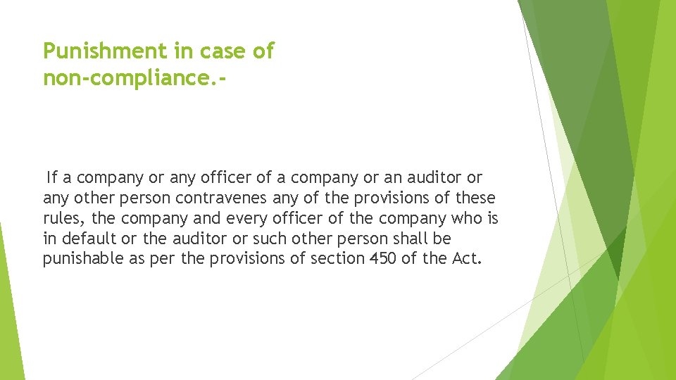 Punishment in case of non-compliance. - If a company or any officer of a