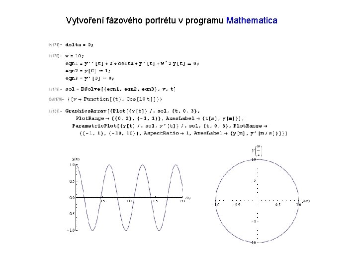 Vytvoření fázového portrétu v programu Mathematica 