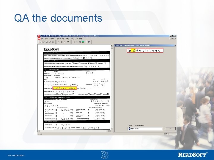 QA the documents Read. Soft 2004 