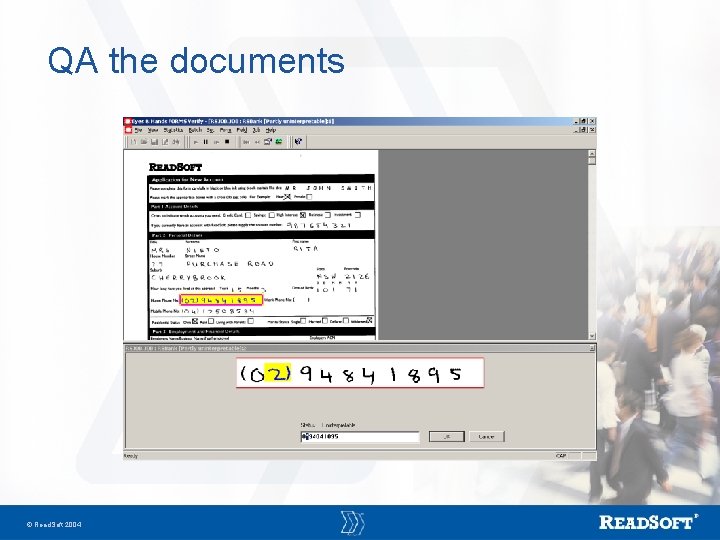 QA the documents Read. Soft 2004 