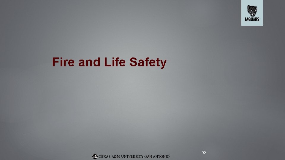 Fire and Life Safety 53 