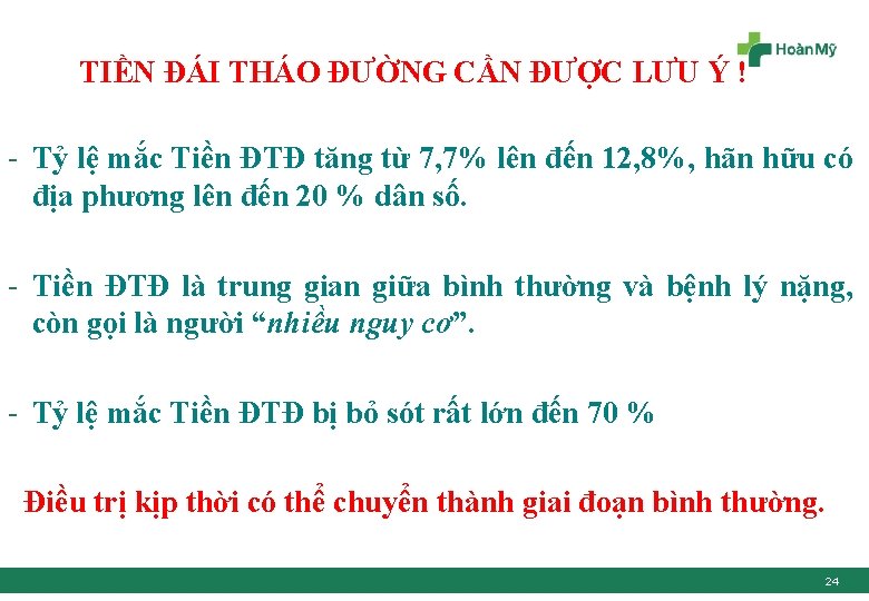  TIỀN ĐÁI THÁO ĐƯỜNG CẦN ĐƯỢC LƯU Ý ! - Tỷ lệ mắc