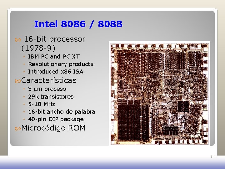 Intel 8086 / 8088 16 -bit processor (1978 -9) ◦ IBM PC and PC Intel 8086 / 8088 16 -bit processor (1978 -9) ◦ IBM PC and PC