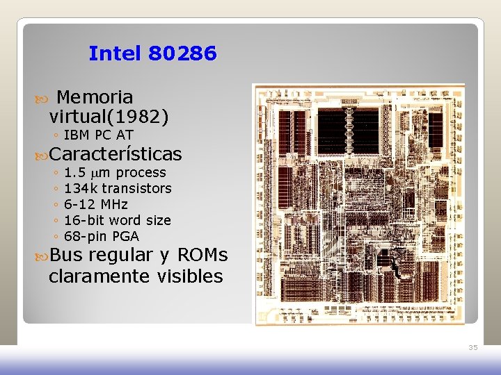 Intel 80286 Memoria virtual(1982) ◦ IBM PC AT Características ◦ ◦ ◦ 1. 5 Intel 80286 Memoria virtual(1982) ◦ IBM PC AT Características ◦ ◦ ◦ 1. 5