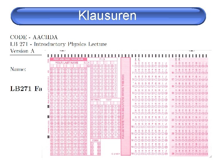 Klausuren 