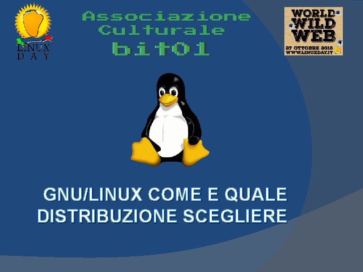GNULINUX COME E QUALE DISTRIBUZIONE SCEGLIERE Ubuntu una
