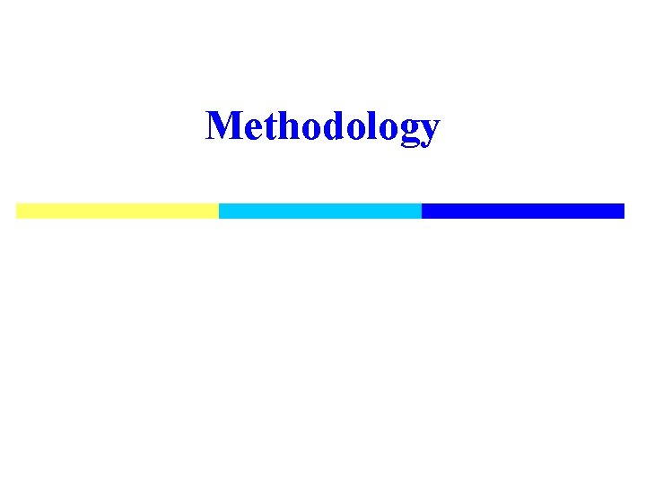 Methodology 